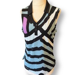 Jamie Sadock Sleeveless Golf Polo Tank Small